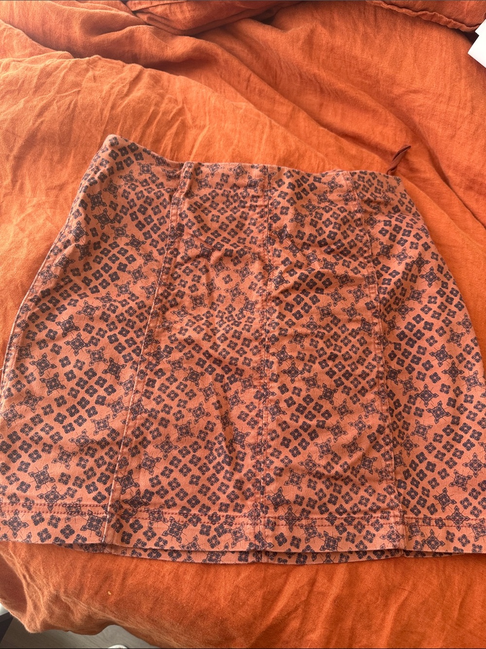 Free People Printed Mini Skirt